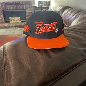 Anaheim Ducks Black and Orange Cap